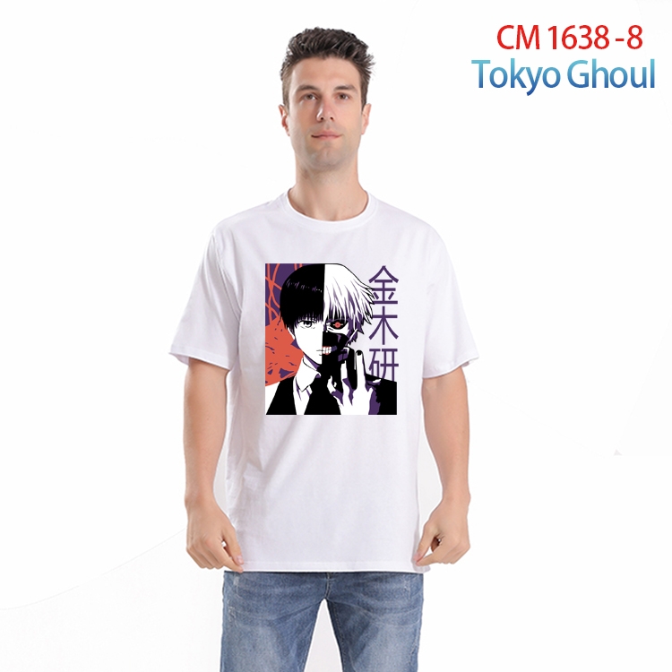 Tokyo Ghoul Printed short-sleeved cotton T-shirt from S to 4XL   CM-1638-8