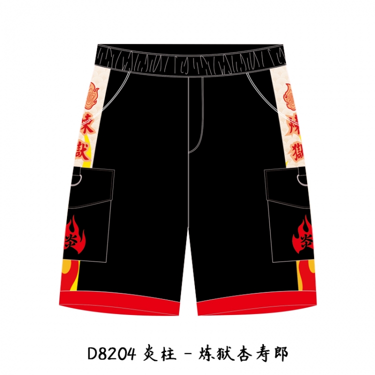 Demon Slayer Kimets Anime Print Casual Shorts Cargo Pants from M to 3XL D8204