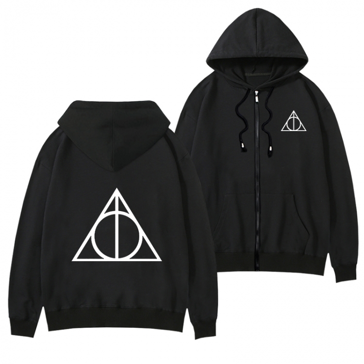 Harry Potter anime zipper sweater thick coat from S to 3XL