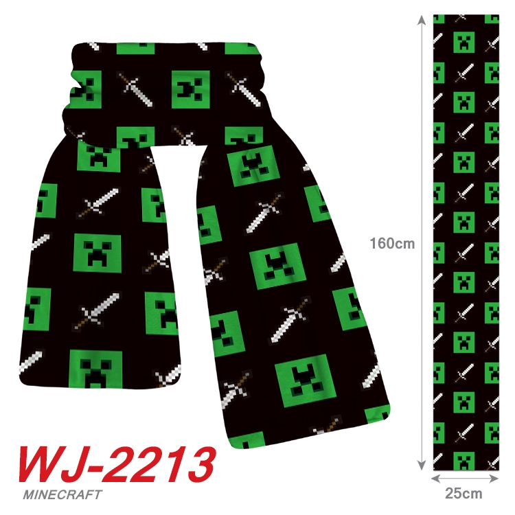 Minecraft Anime Plush Impression Scarf  WJ-2213