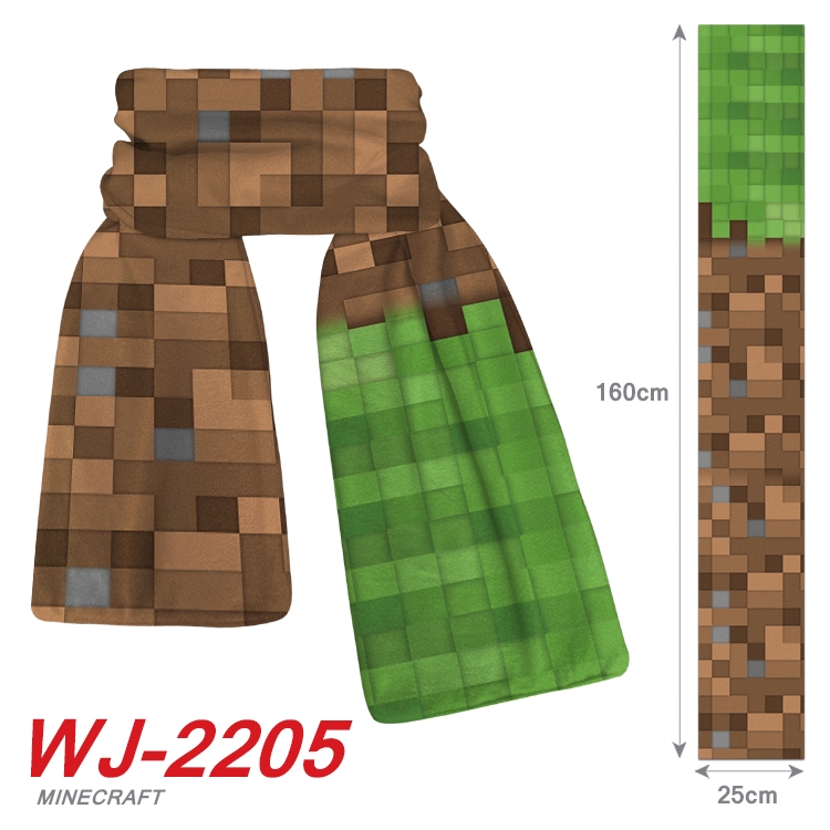 Minecraft Anime Plush Impression Scarf  WJ-2205