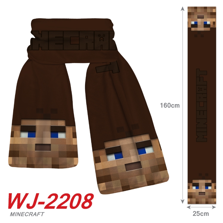 Minecraft Anime Plush Impression Scarf  WJ-2208