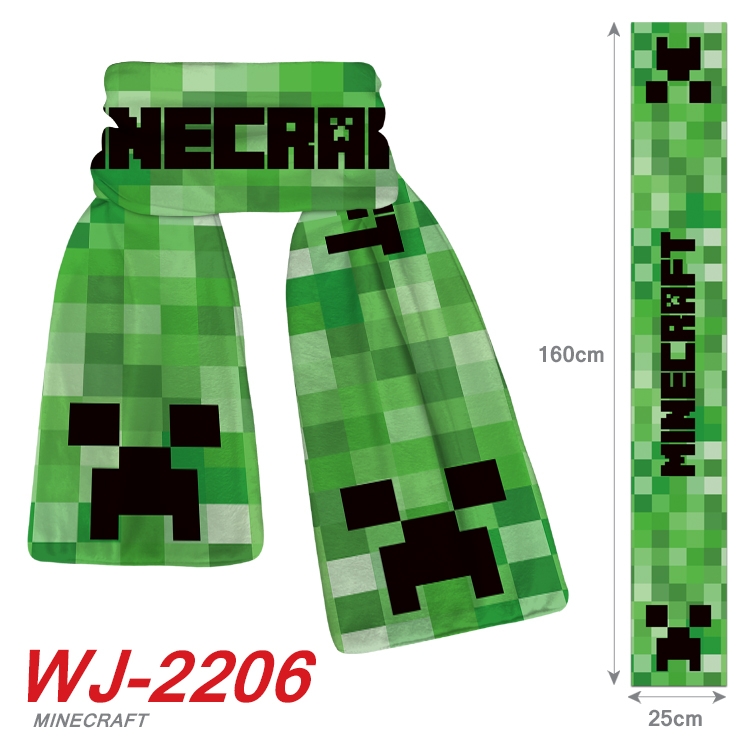 Minecraft Anime Plush Impression Scarf  WJ-2206