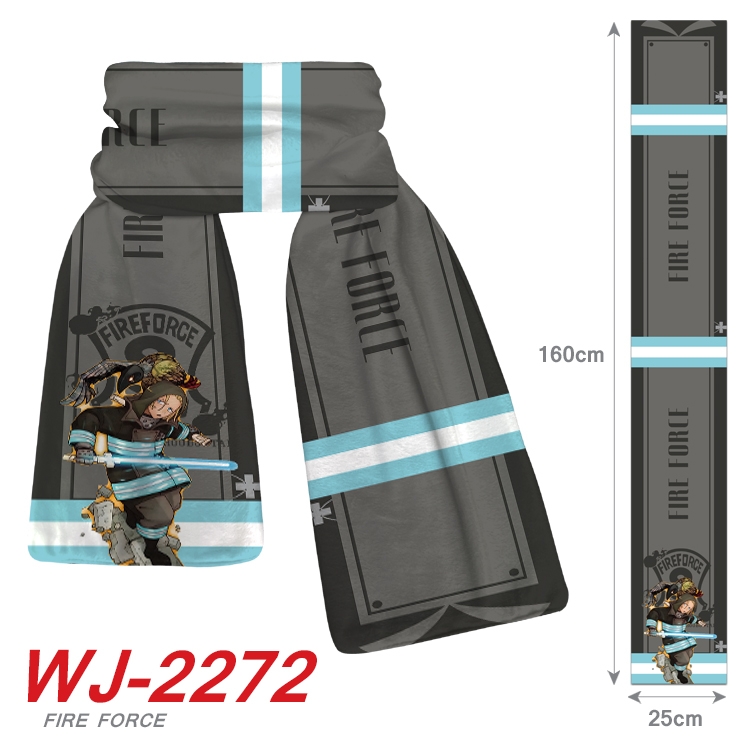 Fire Force Anime Plush Impression Scarf WJ-2272