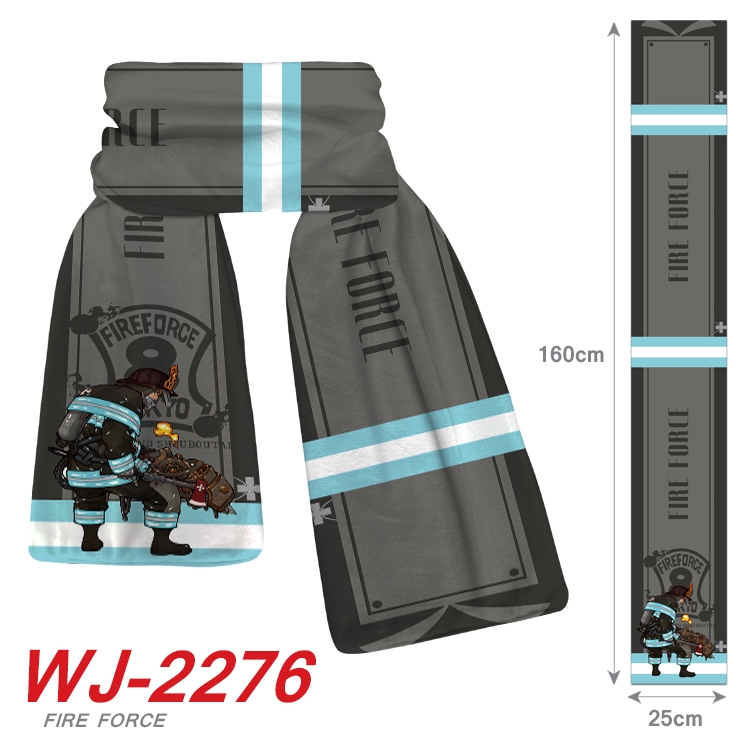 Fire Force Anime Plush Impression Scarf WJ-2276