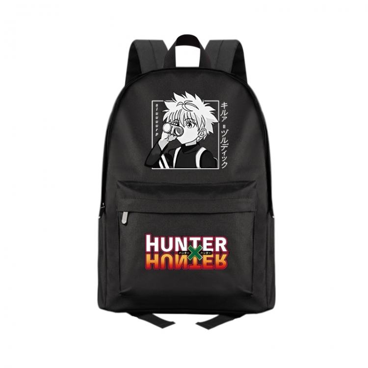 HunterXHunter Anime Print Zipper Canvas Multifunctional Storage Bag Backpack 41X29X16cm