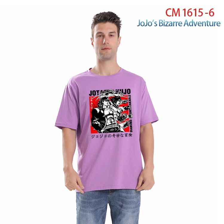 JoJos Bizarre Adventure Printed short-sleeved cotton T-shirt from S to 4XL CM-1615-6