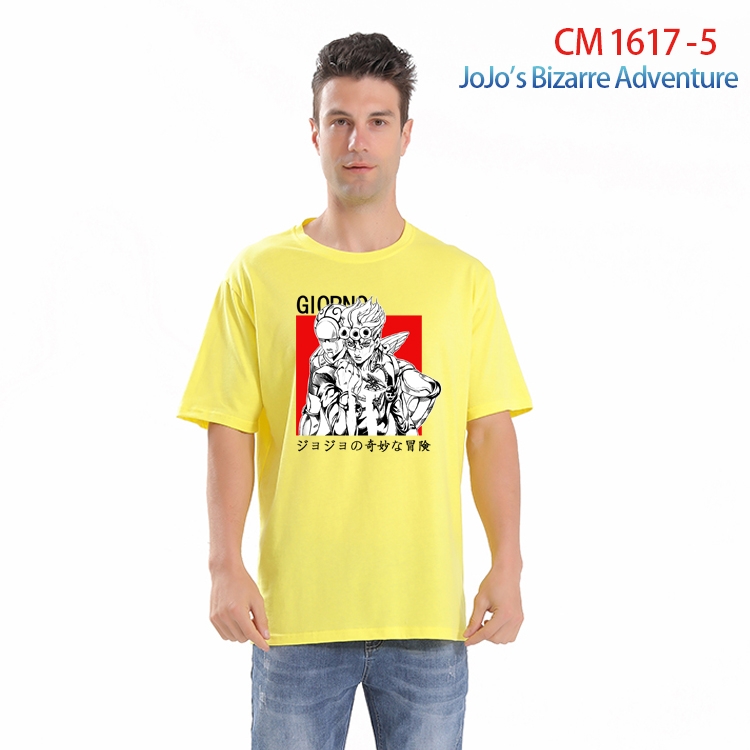 JoJos Bizarre Adventure Printed short-sleeved cotton T-shirt from S to 4XL CM-1617-5