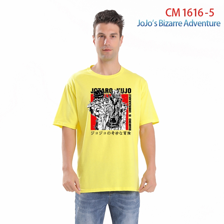 JoJos Bizarre Adventure Printed short-sleeved cotton T-shirt from S to 4XL  CM-1616-5
