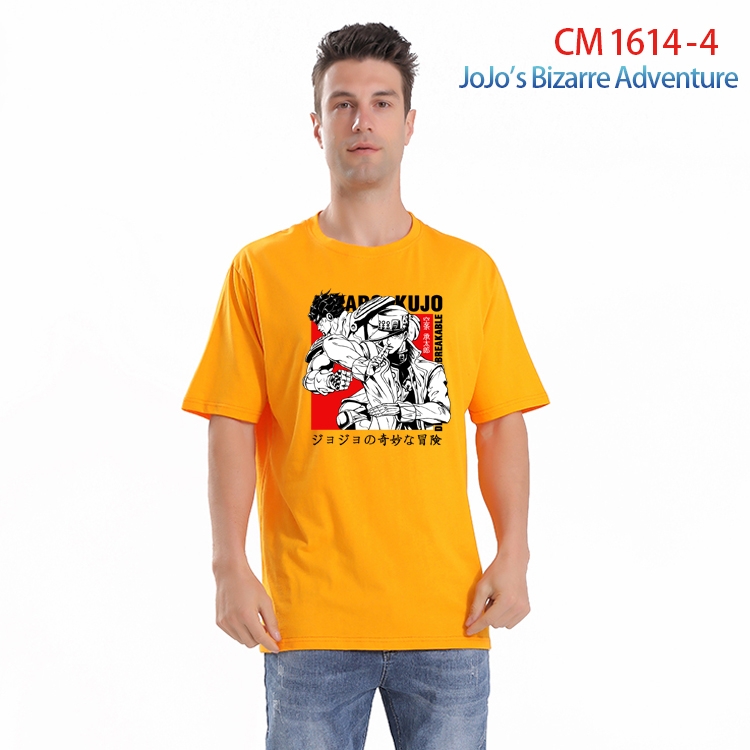 JoJos Bizarre Adventure Printed short-sleeved cotton T-shirt from S to 4XL CM-1614-4