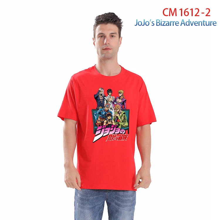 JoJos Bizarre Adventure Printed short-sleeved cotton T-shirt from S to 4XL CM-1612-2