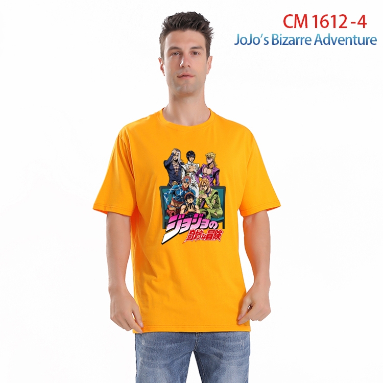 JoJos Bizarre Adventure Printed short-sleeved cotton T-shirt from S to 4XL CM-1612-4