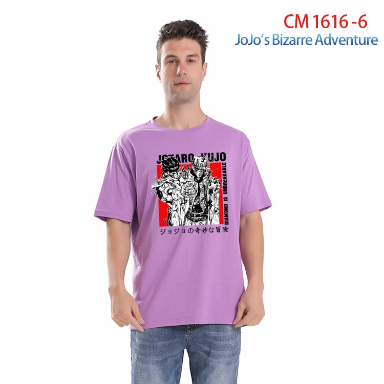 JoJos Bizarre Adventure Printed short-sleeved cotton T-shirt from S to 4XL CM-1616-6