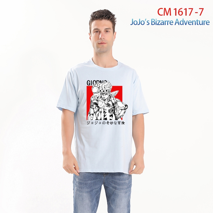 JoJos Bizarre Adventure Printed short-sleeved cotton T-shirt from S to 4XL CM-1617-7
