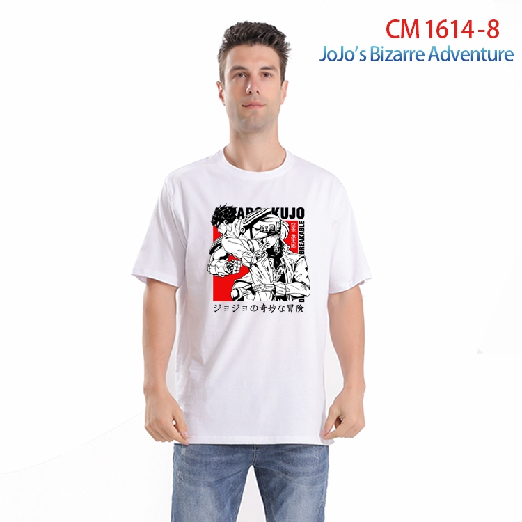 JoJos Bizarre Adventure Printed short-sleeved cotton T-shirt from S to 4XL CM-1614-8