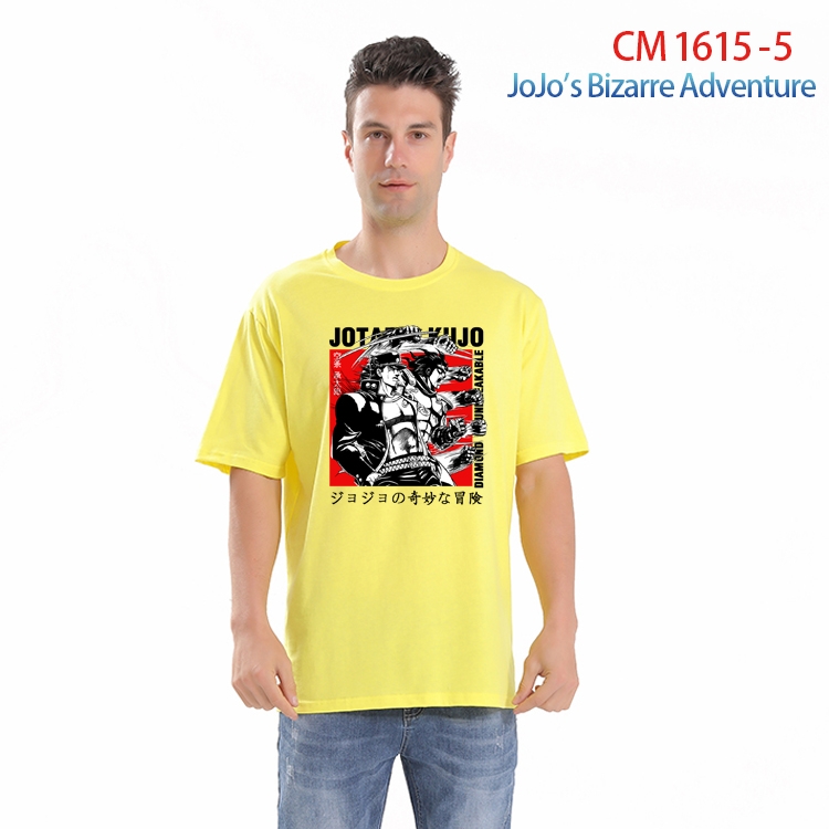 JoJos Bizarre Adventure Printed short-sleeved cotton T-shirt from S to 4XL CM-1615-5
