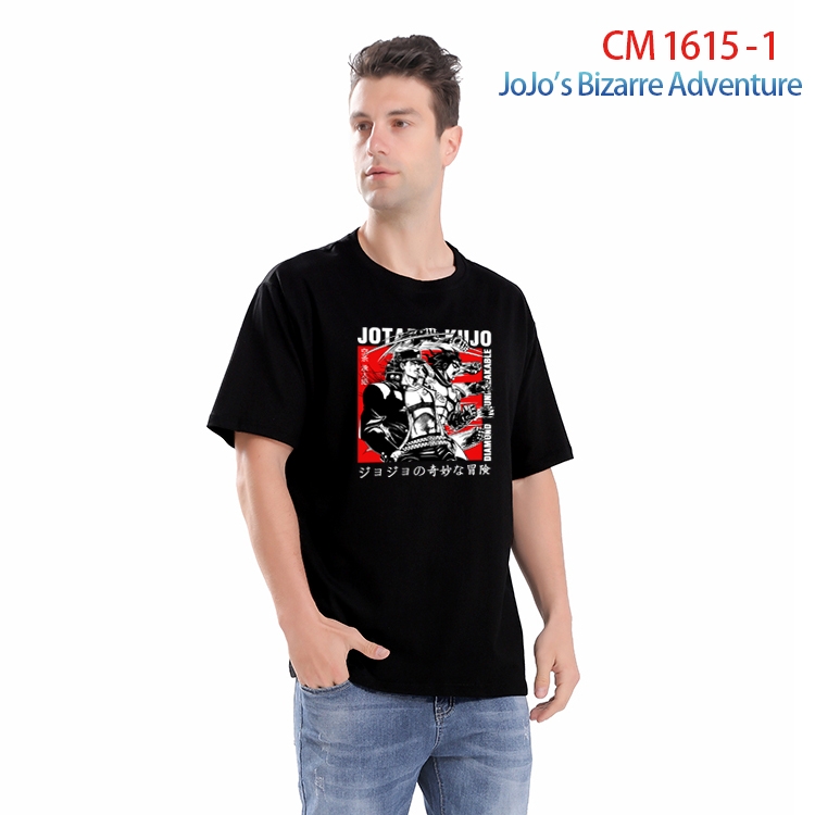 JoJos Bizarre Adventure Printed short-sleeved cotton T-shirt from S to 4XL  CM-1615-1