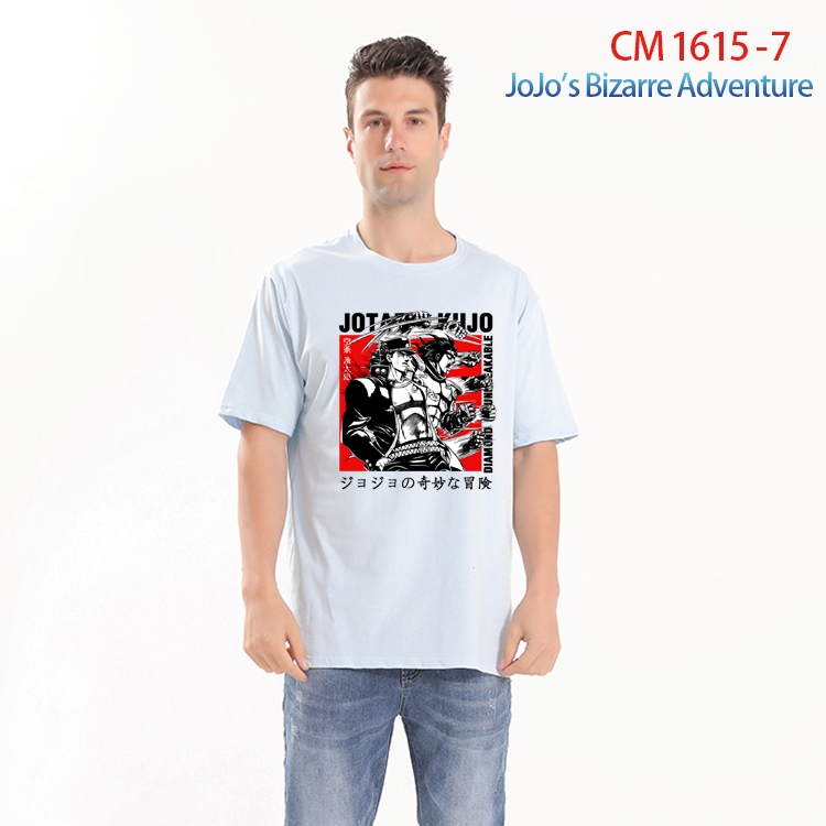 JoJos Bizarre Adventure Printed short-sleeved cotton T-shirt from S to 4XL  CM-1615-7