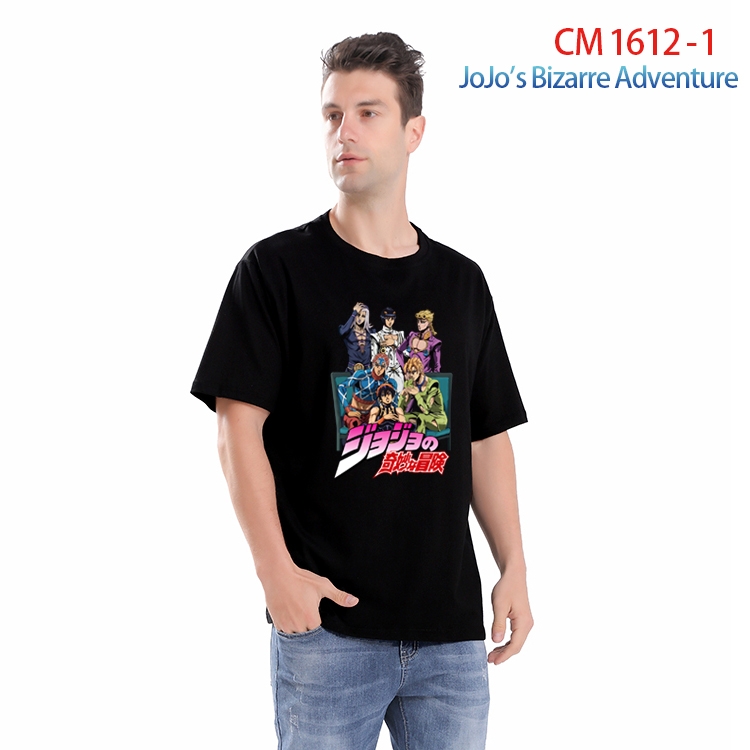 JoJos Bizarre Adventure Printed short-sleeved cotton T-shirt from S to 4XL CM-1612-1