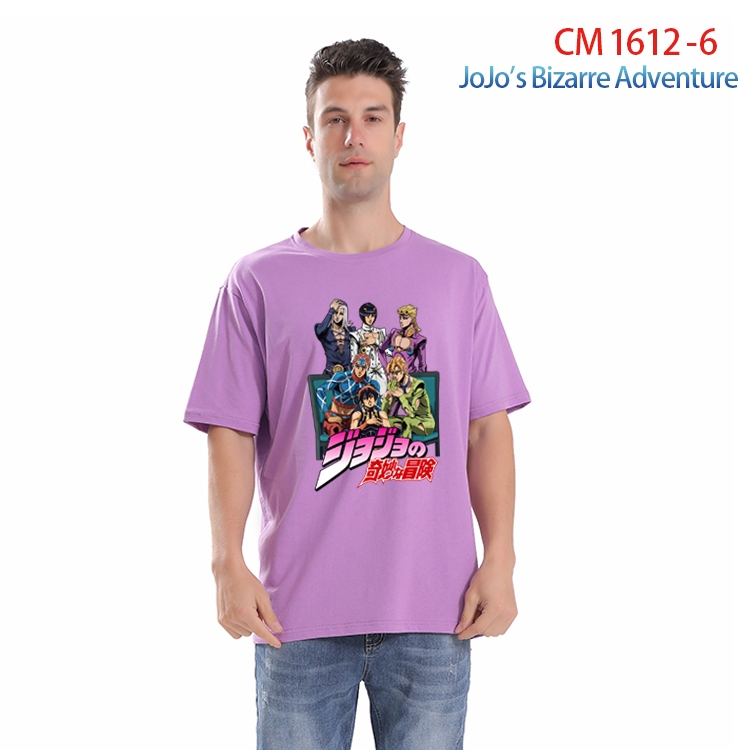 JoJos Bizarre Adventure Printed short-sleeved cotton T-shirt from S to 4XL  CM-1612-6
