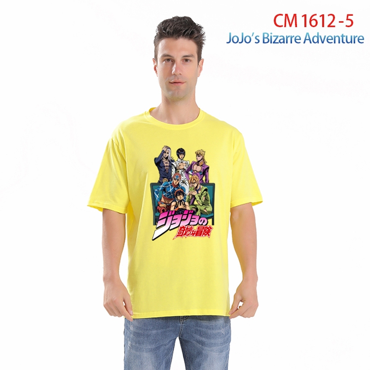 JoJos Bizarre Adventure Printed short-sleeved cotton T-shirt from S to 4XL CM-1612-5