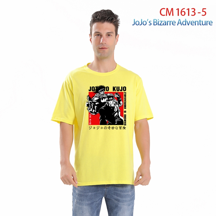 JoJos Bizarre Adventure Printed short-sleeved cotton T-shirt from S to 4XL CM-1613-5