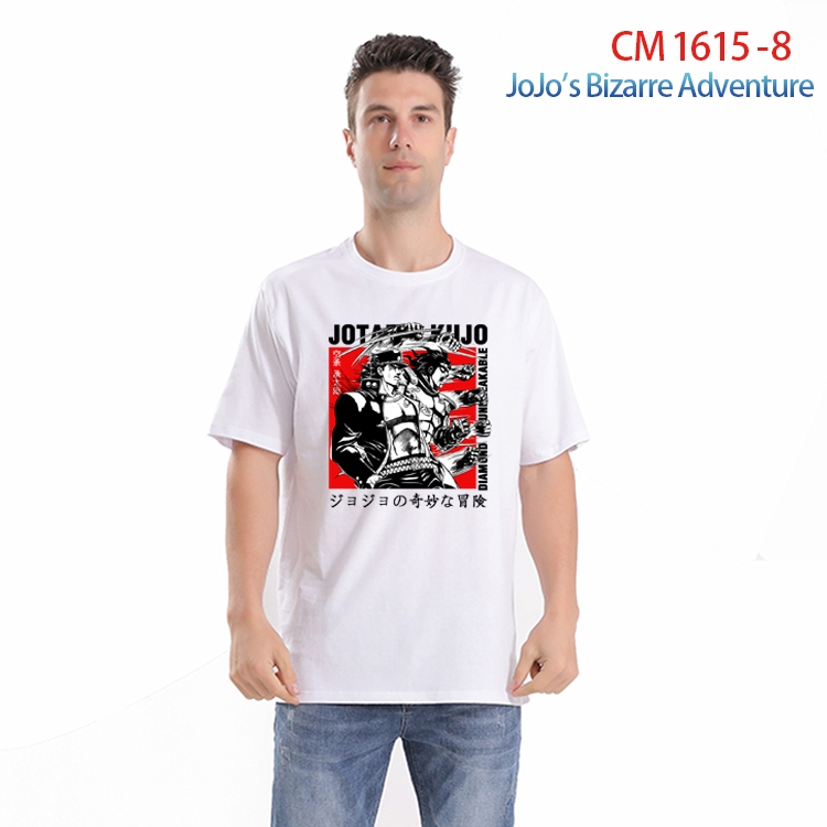 JoJos Bizarre Adventure Printed short-sleeved cotton T-shirt from S to 4XL CM-1615-8