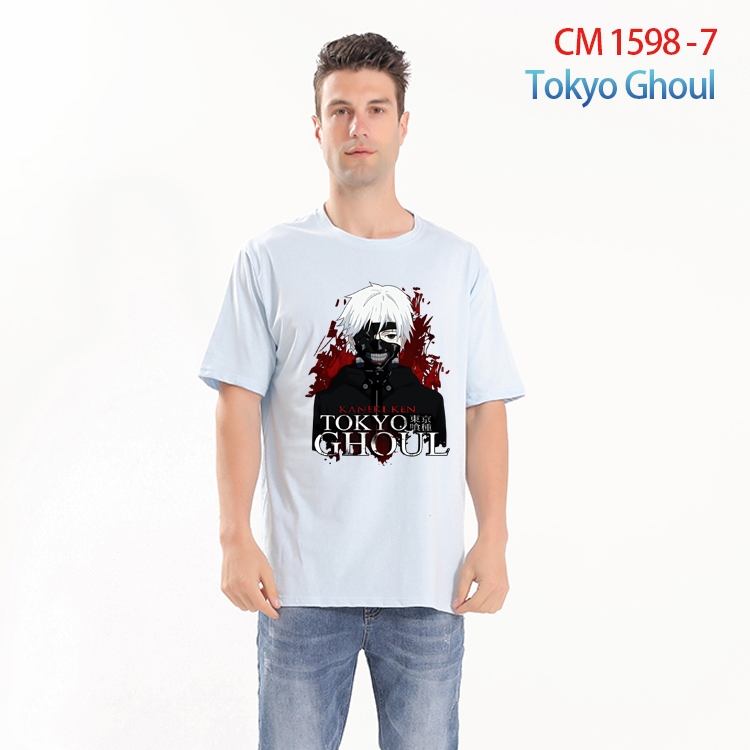 Tokyo Ghoul Printed short-sleeved cotton T-shirt from S to 4XL CM-1598-7