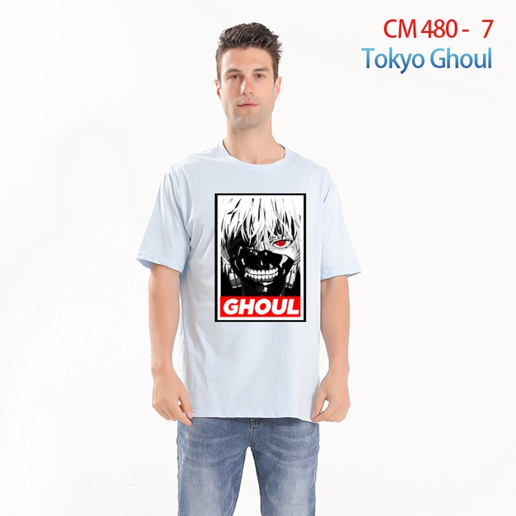 Tokyo Ghoul Printed short-sleeved cotton T-shirt from S to 4XL  CM-480-7