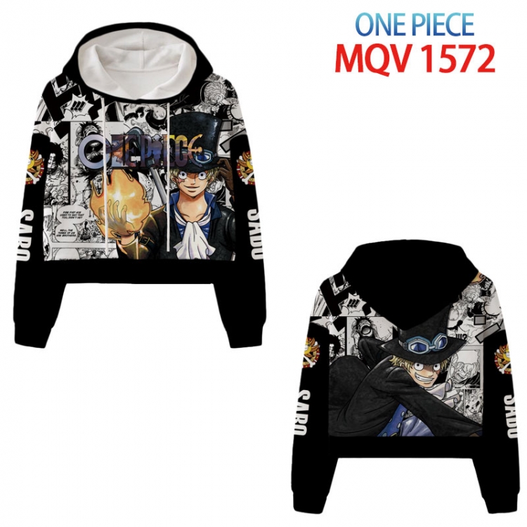 One Piece Anime printed women's short sweater  from  XS to 4XL  MQV 1572