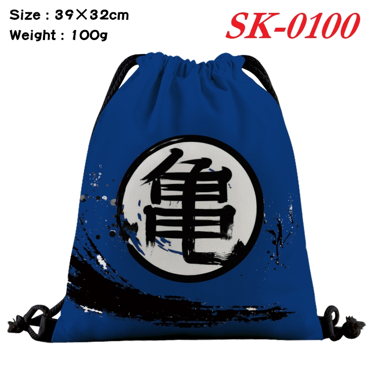 DRAGON BALL cartoon Waterproof Nylon Full Color Drawstring Pocket 39x32cm SK-0100