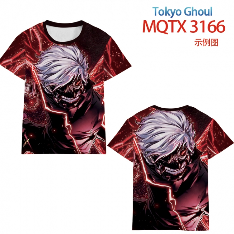 Tokyo Ghoul full color printed short-sleeved T-shirt from 2XS to 5XL MQTX 3166