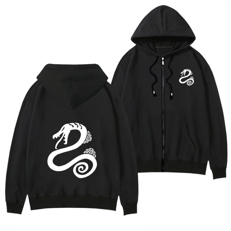 The Seven Deadly Sins Black Hooded Thick Zip Jacket Sweatshirt from S to 3XL  