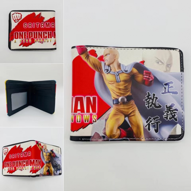 One Punch Man Full color  Two fold short card case wallet 11X9.5CM