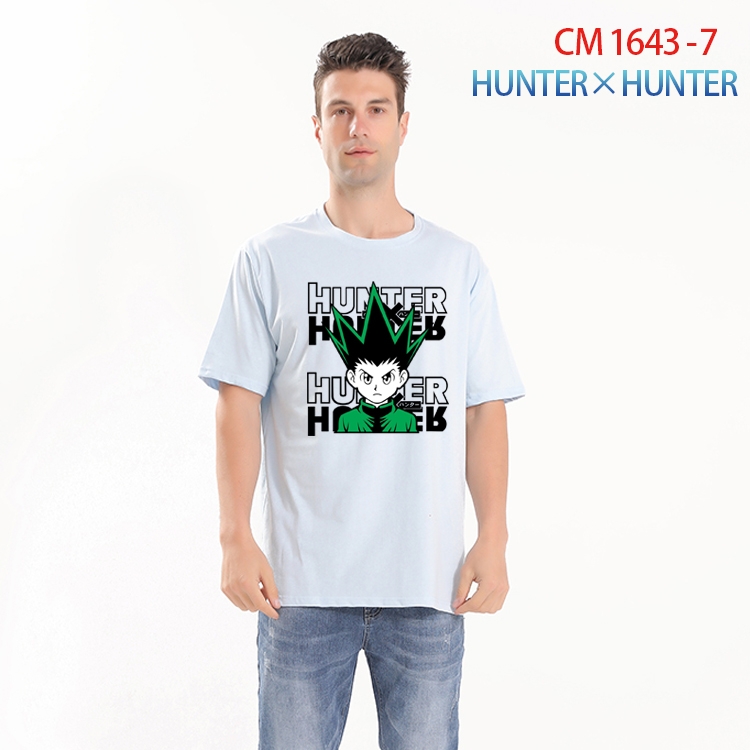 HunterXHunter Printed short-sleeved cotton T-shirt from S to 4XL  CM-1643-7