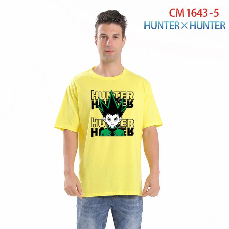 HunterXHunter Printed short-sleeved cotton T-shirt from S to 4XL  CM-1643-5