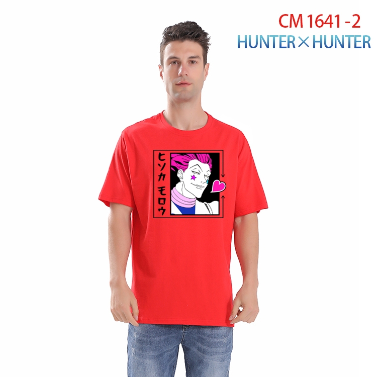HunterXHunter Printed short-sleeved cotton T-shirt from S to 4XL CM-1641-2