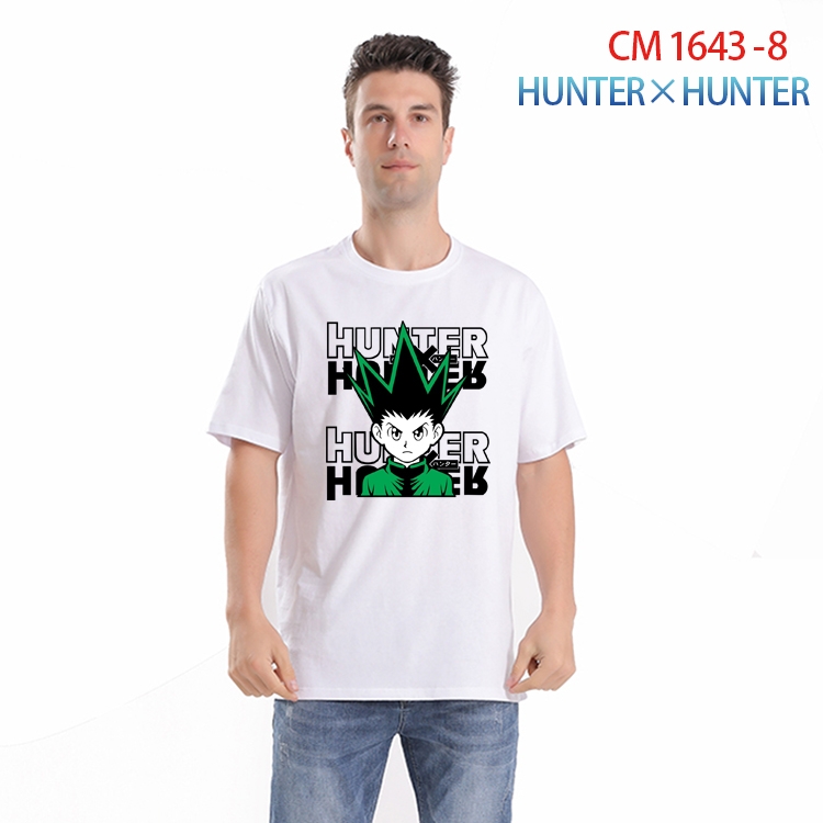 HunterXHunter Printed short-sleeved cotton T-shirt from S to 4XL  CM-1643-8