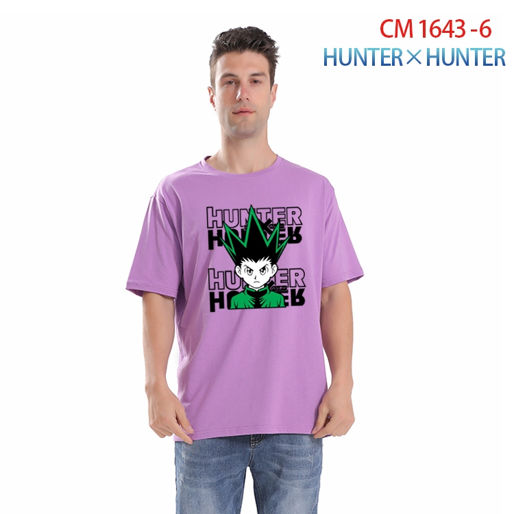 HunterXHunter Printed short-sleeved cotton T-shirt from S to 4XL CM-1643-6
