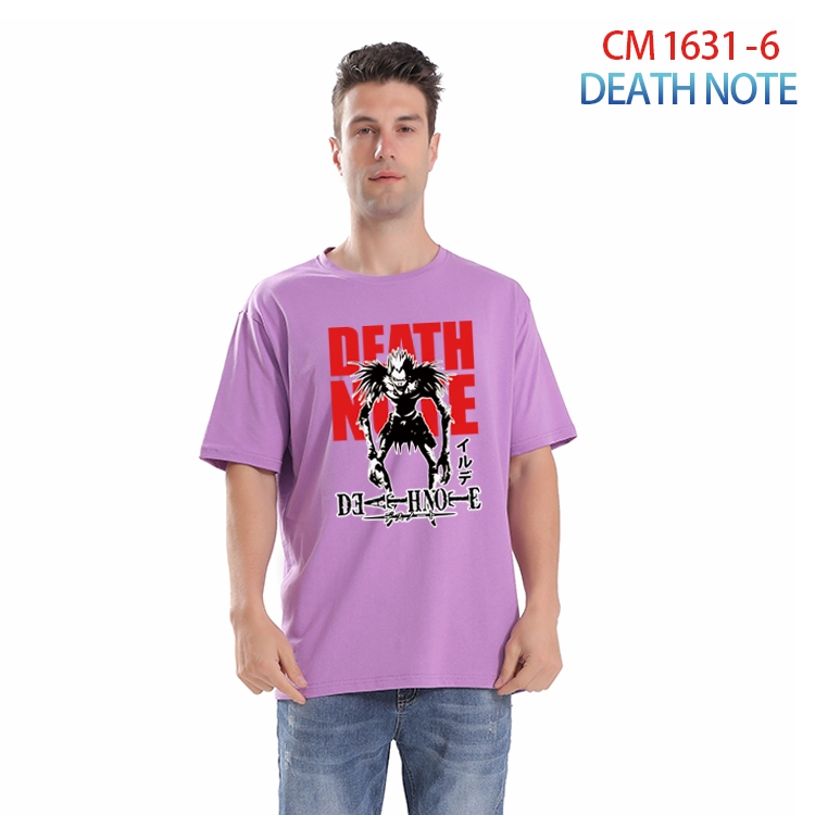 Death note Printed short-sleeved cotton T-shirt from S to 4XL CM-1631-6