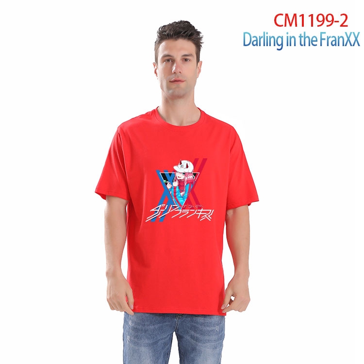DARLING in the FRANX Printed short-sleeved cotton T-shirt from S to 4XL CM 1199 2