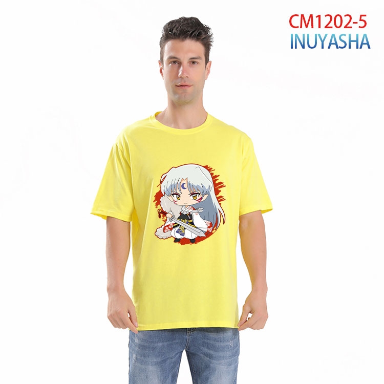 Inuyasha Printed short-sleeved cotton T-shirt from S to 4XL  CM 1202 5