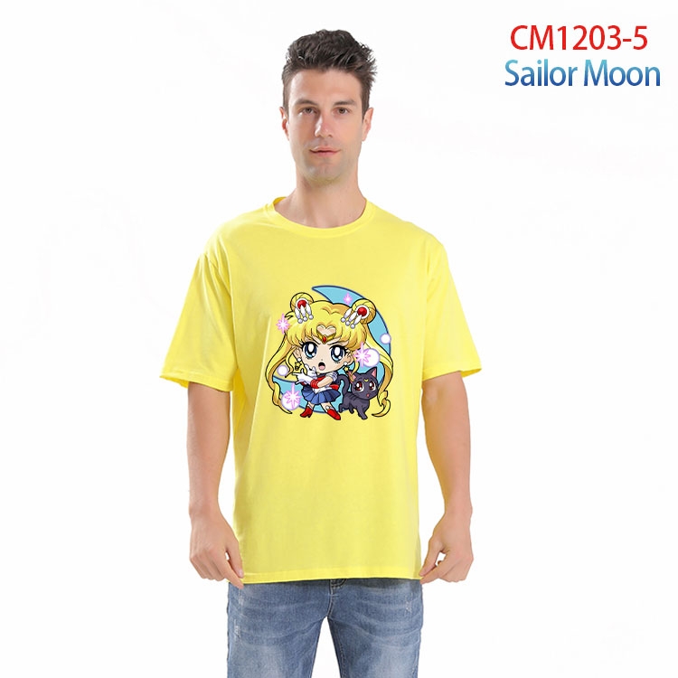 sailormoon Printed short-sleeved cotton T-shirt from S to 4XL  CM 1203 5