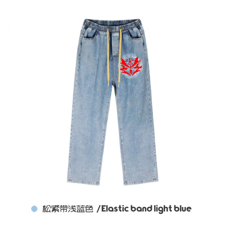 Fate stay night  Elasticated No-Zip Denim Trousers from M to 3XL  NZCK02-6