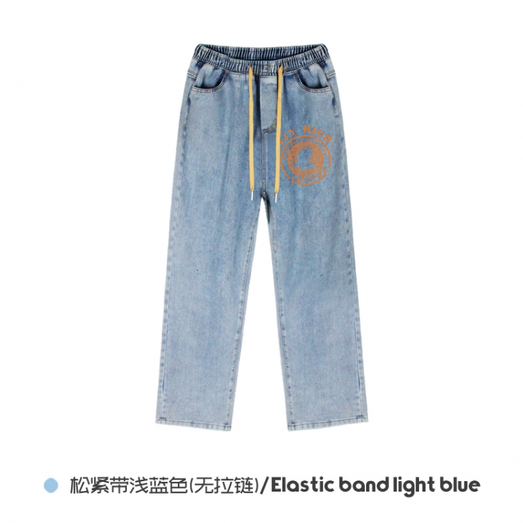 Haikyuu!! Elasticated No-Zip Denim Trousers from M to 3XL  NZCK02-11