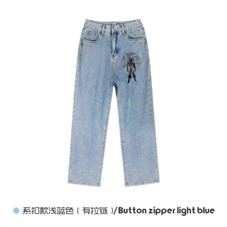DRAGON BALL  Elasticated No-Zip Denim Trousers from M to 3XL  NZCK03-10