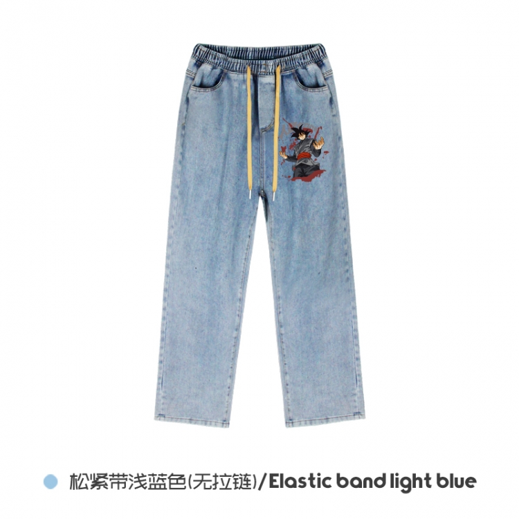DRAGON BALL  Elasticated No-Zip Denim Trousers from M to 3XL NZCK02-11