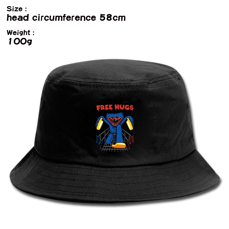 poppy playtime   Anime canvas fisherman hat sun hat 58cm