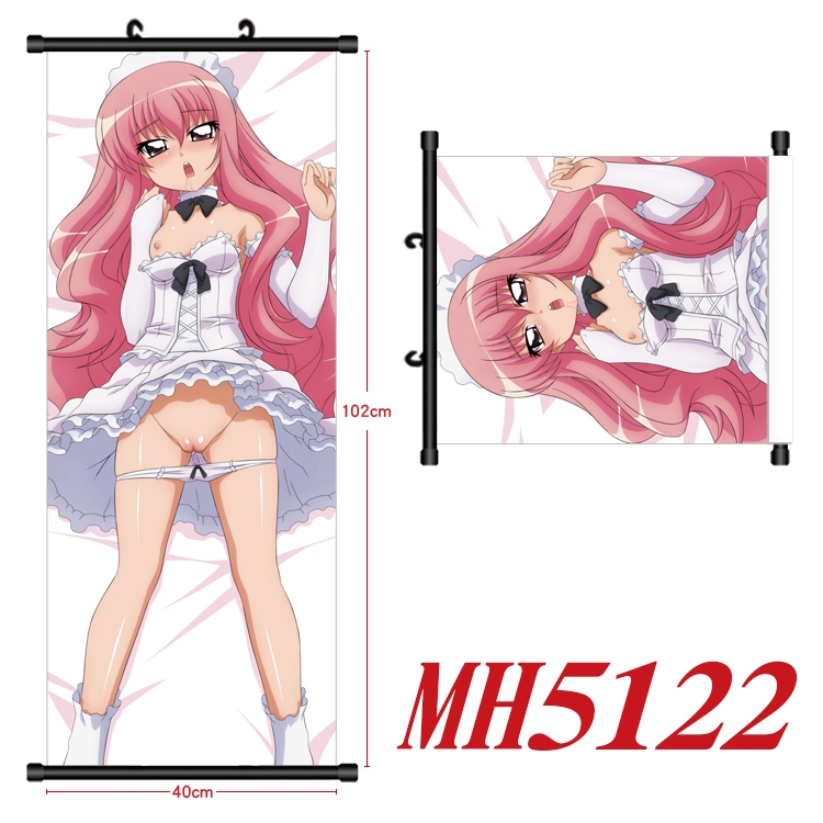 Zero Tsukaima Anime black Plastic rod Cloth painting Wall Scroll 40X102CM   MH5122