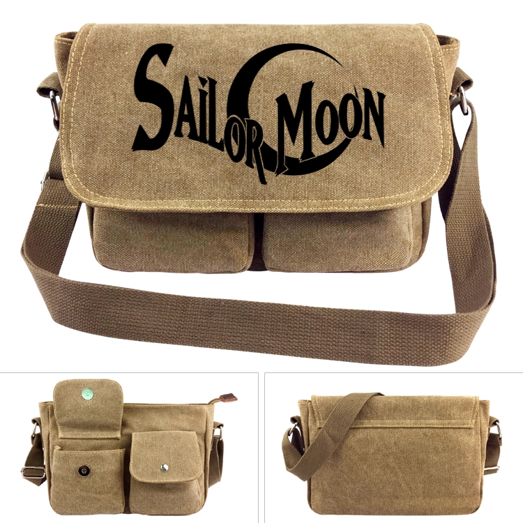 sailormoon Anime peripheral canvas shoulder bag shoulder bag 7x28x20cm